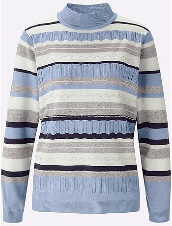 Pull à col montant acrylique facile d'entretien - taille standard - moda vilona