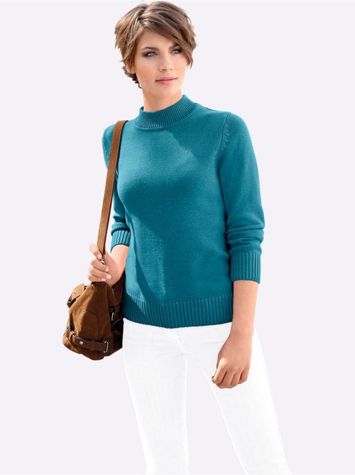 Pull à Col Montant Avec Coton - Taille Standard - Witt - Kiabi