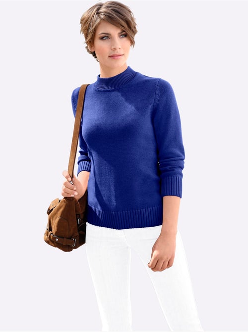 Pull à Col Montant Avec Coton - Taille Standard - Witt - Kiabi Pull à Col Montant Avec Coton - Taille Standard - Witt - Kiabi