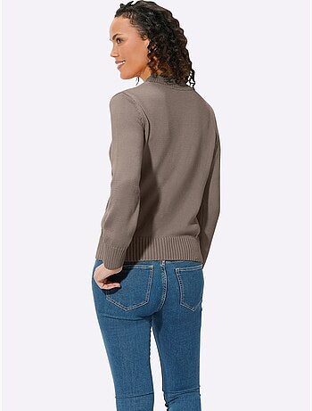 Pull à col montant avec coton - taille standard - witt