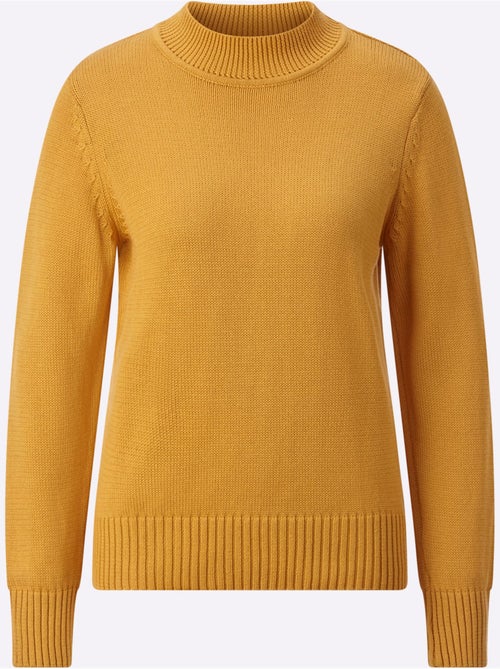 Pull à col montant avec coton - taille standard - witt - Kiabi