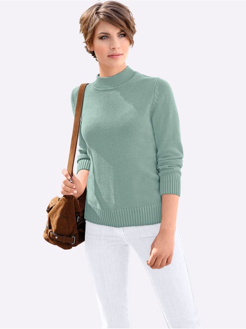 Pull à Col Montant Avec Coton - Taille Standard - Witt - Kiabi Pull à Col Montant Avec Coton - Taille Standard - Witt - Kiabi