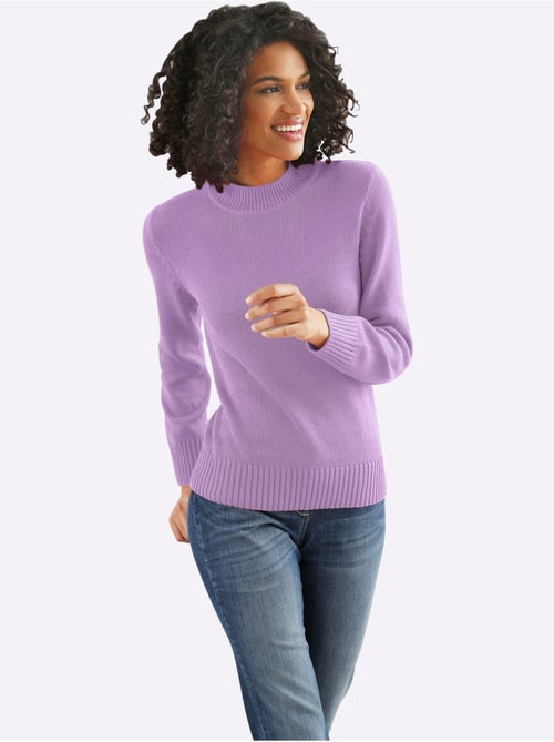 Pull à col montant avec coton - taille standard - witt - Kiabi