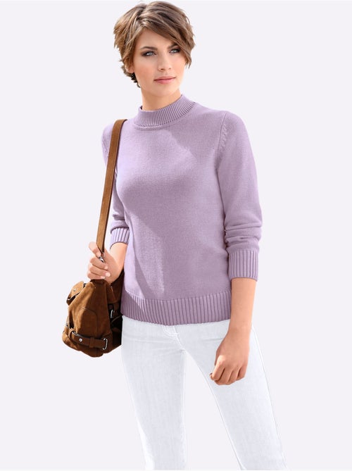 Pull à col montant avec coton - taille standard - witt - Kiabi
