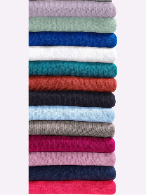 Pull à col montant avec coton - taille standard - witt - Kiabi