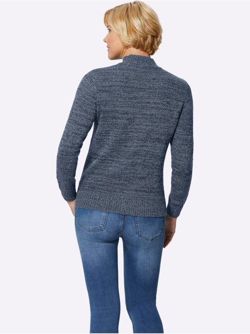 Pull à col montant avec finitions côtelées et tricot bouclé - Taille standard - Witt - Kiabi Pull à col montant avec finitions côtelées et tricot bouclé - Taille standard - Witt - Kiabi