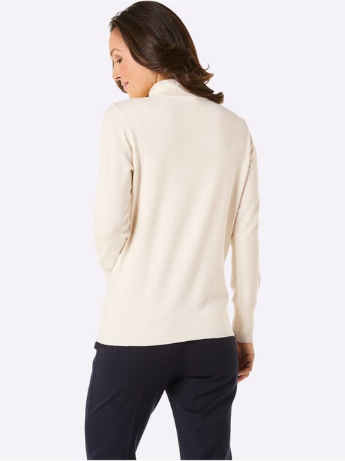 Pull à col montant brillance soyeuse et mate - taille standard - helline - Kiabi Pull à col montant brillance soyeuse et mate - taille standard - helline - Kiabi