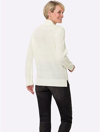 Pull à Col Montant Col Montant à Glissière - Taille Standard - Moda Vilona