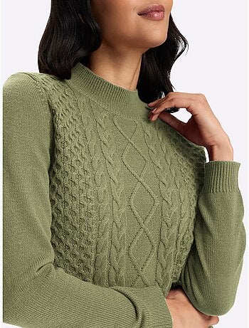 Pull à col montant col montant chaud - taille standard - moda vilona