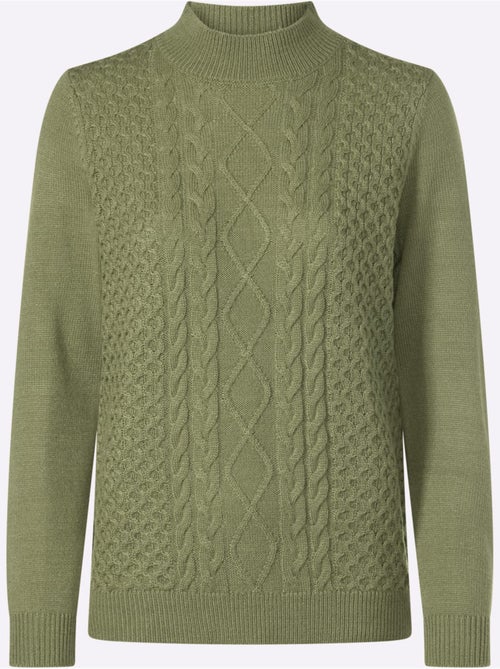 Pull à col montant col montant chaud - taille standard - moda vilona - Kiabi Pull à col montant col montant chaud - taille standard - moda vilona - Kiabi