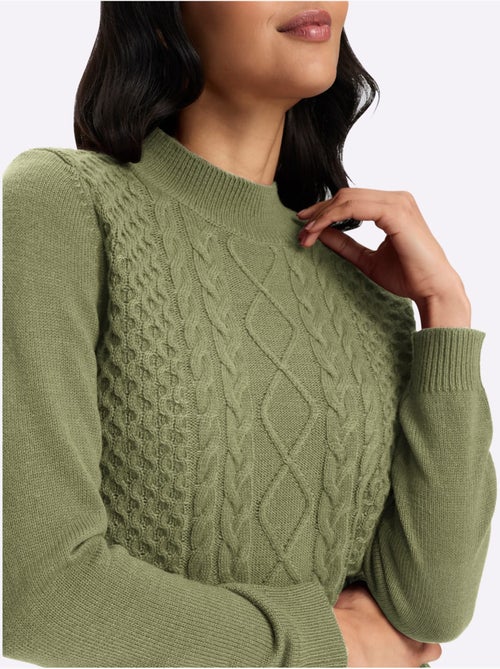 Pull à col montant col montant chaud - taille standard - moda vilona - Kiabi Pull à col montant col montant chaud - taille standard - moda vilona - Kiabi