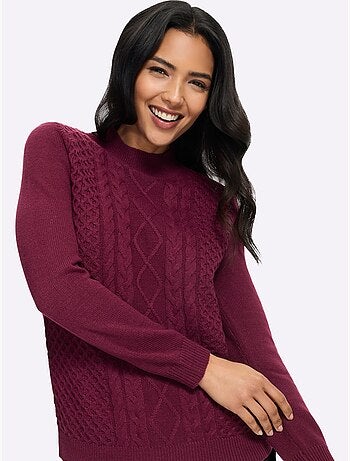Pull à col montant col montant chaud - taille standard - moda vilona