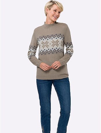 Pull à Col Montant Col Montant Chaud - Taille Standard - Moda Vilona