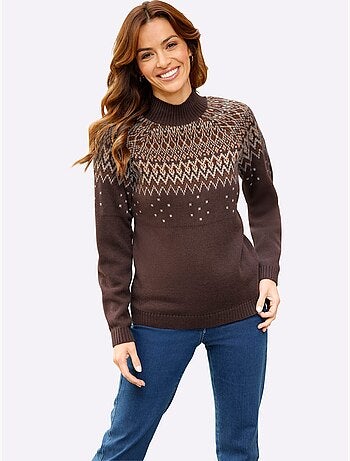 Pull à col montant col montant chaud - taille standard - moda vilona
