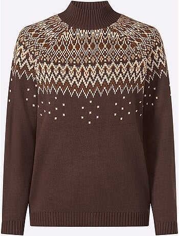 Pull à col montant col montant chaud - taille standard - moda vilona