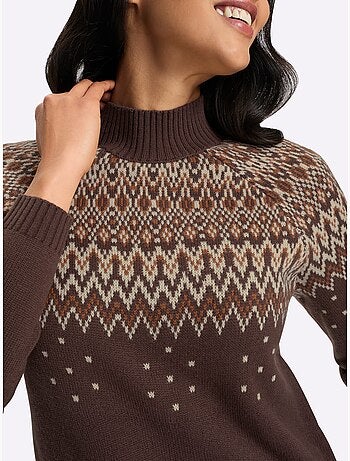 Pull à col montant col montant chaud - taille standard - moda vilona