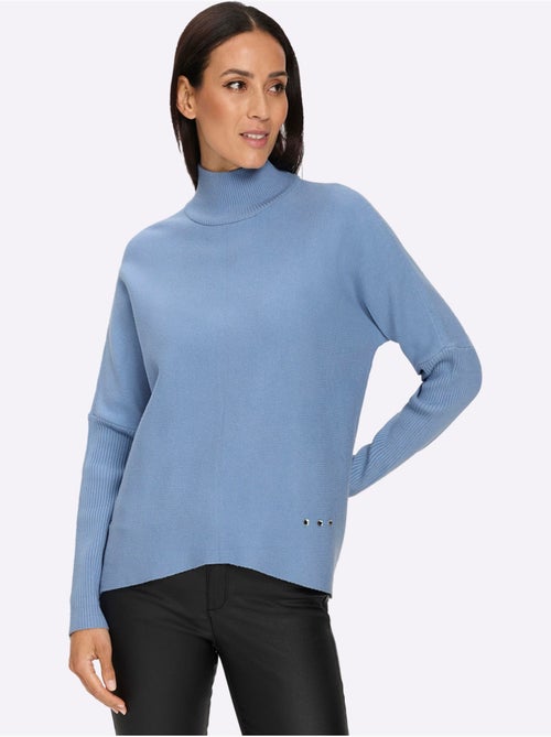 Pull à Col Montant Col Montant Côtelé - Taille Standard - Helline - Kiabi Pull à Col Montant Col Montant Côtelé - Taille Standard - Helline - Kiabi