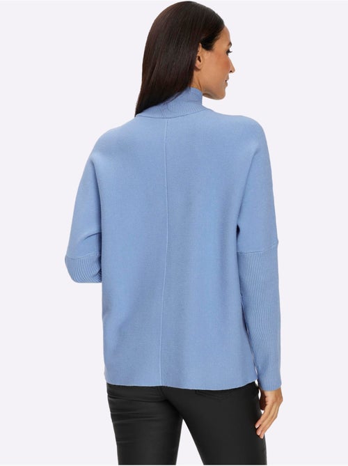 Pull à Col Montant Col Montant Côtelé - Taille Standard - Helline - Kiabi Pull à Col Montant Col Montant Côtelé - Taille Standard - Helline - Kiabi