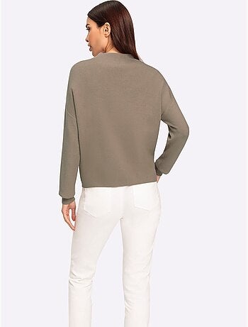 Pull à Col Montant Col Montant Tendance - Taille Standard - Helline