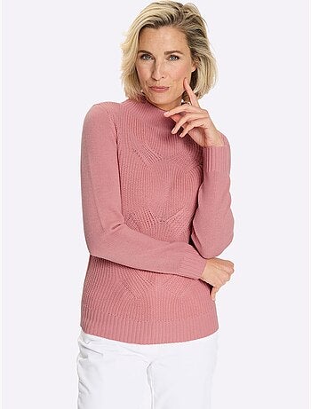 Pull à Col Montant Col Montant Tendance - Taille Standard - Moda Vilona