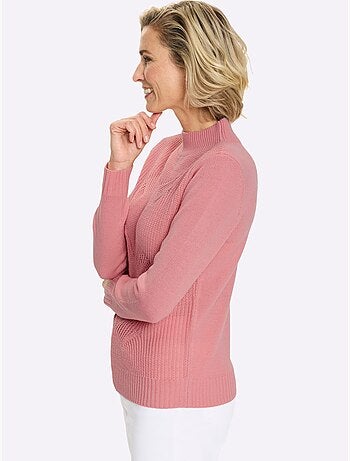 Pull à Col Montant Col Montant Tendance - Taille Standard - Moda Vilona