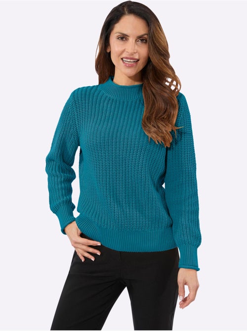 Pull à Col Montant Coton Issu De L'agriculture Biologique - Taille Standard - Witt - Kiabi Pull à Col Montant Coton Issu De L'agriculture Biologique - Taille Standard - Witt - Kiabi