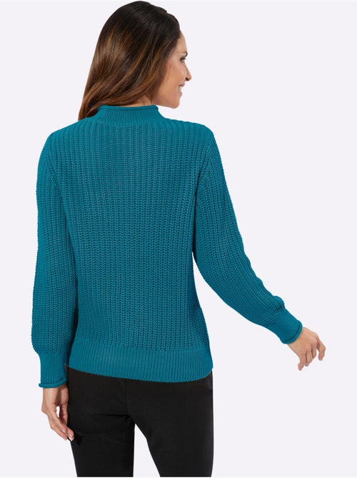 Pull à Col Montant Coton Issu De L'agriculture Biologique - Taille Standard - Witt - Kiabi Pull à Col Montant Coton Issu De L'agriculture Biologique - Taille Standard - Witt - Kiabi