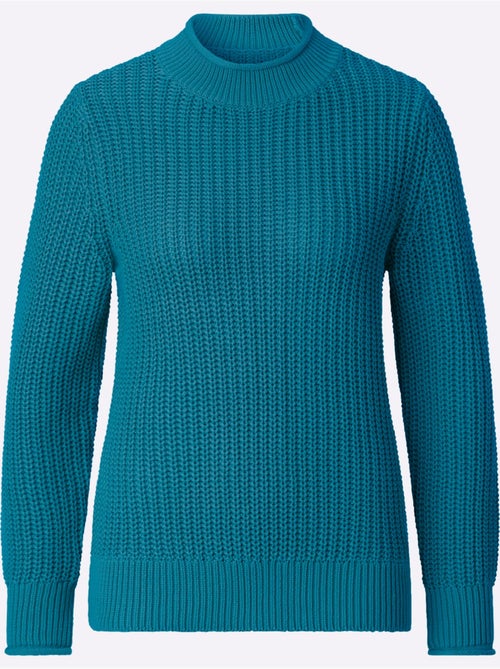 Pull à Col Montant Coton Issu De L'agriculture Biologique - Taille Standard - Witt - Kiabi Pull à Col Montant Coton Issu De L'agriculture Biologique - Taille Standard - Witt - Kiabi