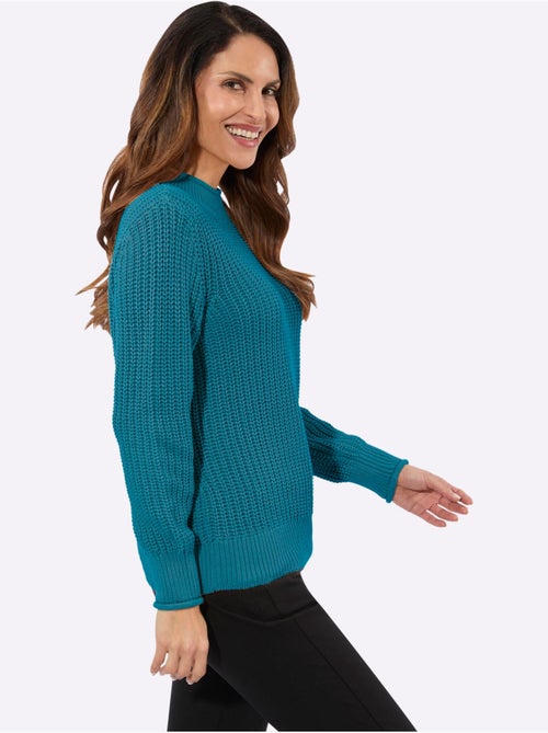Pull à Col Montant Coton Issu De L'agriculture Biologique - Taille Standard - Witt - Kiabi Pull à Col Montant Coton Issu De L'agriculture Biologique - Taille Standard - Witt - Kiabi