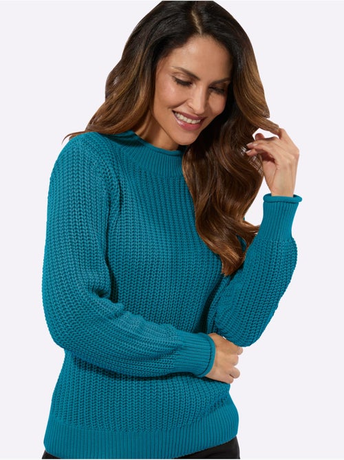 Pull à Col Montant Coton Issu De L'agriculture Biologique - Taille Standard - Witt - Kiabi Pull à Col Montant Coton Issu De L'agriculture Biologique - Taille Standard - Witt - Kiabi