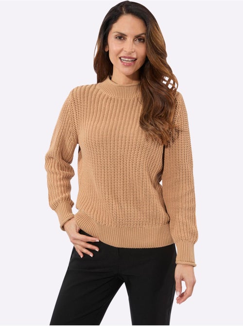 Pull à Col Montant Coton Issu De L'agriculture Biologique - Taille Standard - Witt - Kiabi Pull à Col Montant Coton Issu De L'agriculture Biologique - Taille Standard - Witt - Kiabi