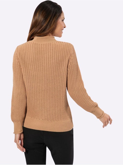 Pull à Col Montant Coton Issu De L'agriculture Biologique - Taille Standard - Witt - Kiabi Pull à Col Montant Coton Issu De L'agriculture Biologique - Taille Standard - Witt - Kiabi