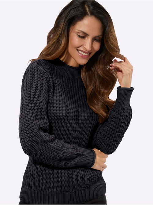 Pull à Col Montant Coton Issu De L'agriculture Biologique - Taille Standard - Witt - Kiabi Pull à Col Montant Coton Issu De L'agriculture Biologique - Taille Standard - Witt - Kiabi