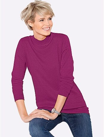 Pull à Col Montant Doux Comme Du Cachemire - Taille Standard - Moda Vilona