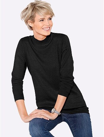 Pull à Col Montant Doux Comme Du Cachemire - Taille Standard - Moda Vilona