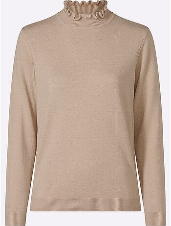 Pull à col montant doux et moelleux - taille standard - moda vilona
