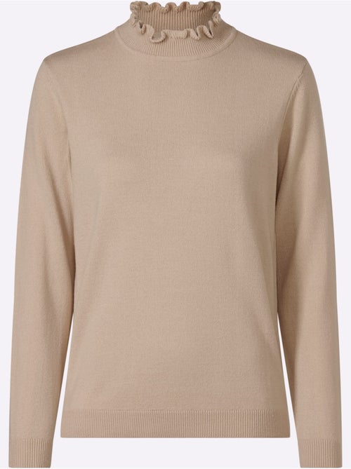 Pull à col montant doux et moelleux - taille standard - moda vilona - Kiabi Pull à col montant doux et moelleux - taille standard - moda vilona - Kiabi