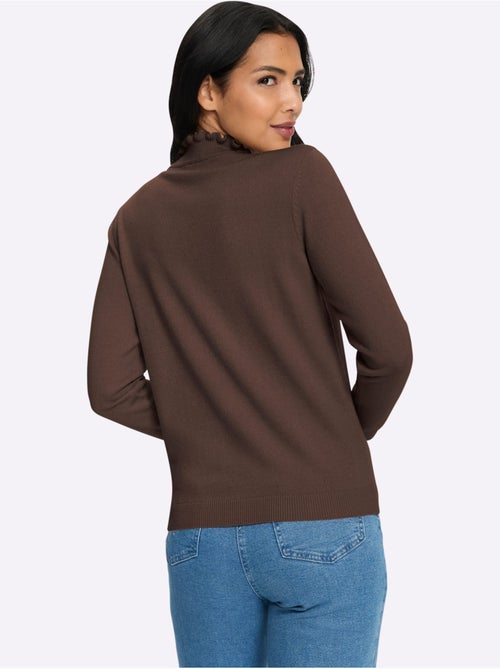 Pull à col montant doux et moelleux - taille standard - moda vilona - Kiabi Pull à col montant doux et moelleux - taille standard - moda vilona - Kiabi