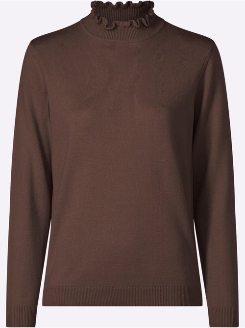 Pull à col montant doux et moelleux - taille standard - moda vilona - Kiabi Pull à col montant doux et moelleux - taille standard - moda vilona - Kiabi