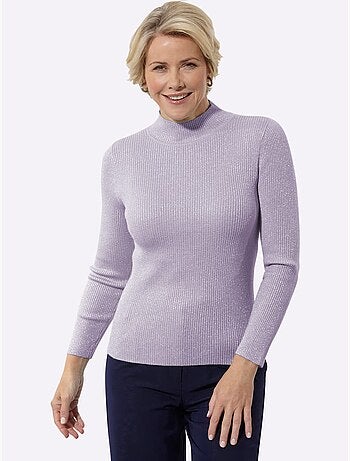 Pull à col montant fil brillant - taille standard - witt