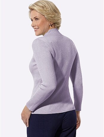 Pull à col montant fil brillant - taille standard - witt