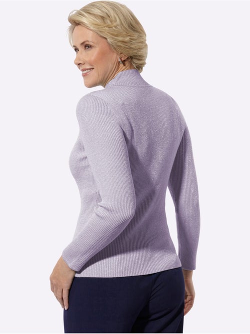 Pull à col montant fil brillant - taille standard - witt - Kiabi