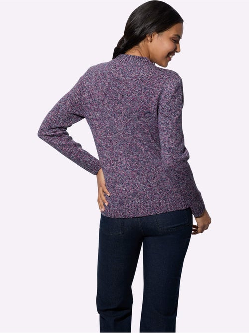 Pull à Col Montant Fil Chiné Doux - Taille Standard - Moda Vilona - Kiabi Pull à Col Montant Fil Chiné Doux - Taille Standard - Moda Vilona - Kiabi