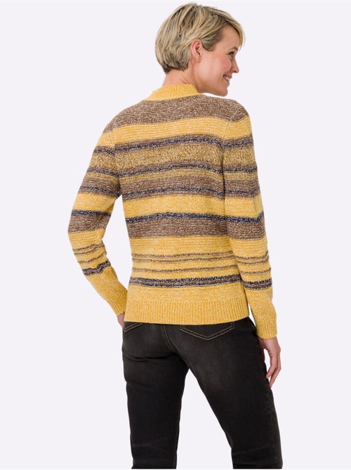 Pull à Col Montant Fil Chiné Doux - Taille Standard - Moda Vilona - Kiabi Pull à Col Montant Fil Chiné Doux - Taille Standard - Moda Vilona - Kiabi
