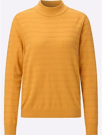 Pull à Col Montant Finitions Côtelées - Taille Standard - Witt