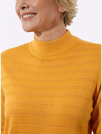 Pull à Col Montant Finitions Côtelées - Taille Standard - Witt
