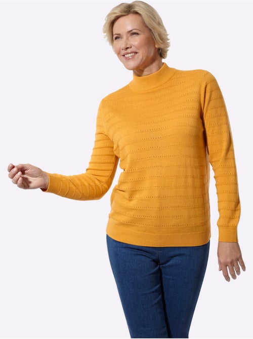 Pull à Col Montant Finitions Côtelées - Taille Standard - Witt - Kiabi Pull à Col Montant Finitions Côtelées - Taille Standard - Witt - Kiabi