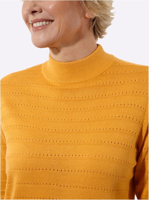 Pull à Col Montant Finitions Côtelées - Taille Standard - Witt - Kiabi Pull à Col Montant Finitions Côtelées - Taille Standard - Witt - Kiabi