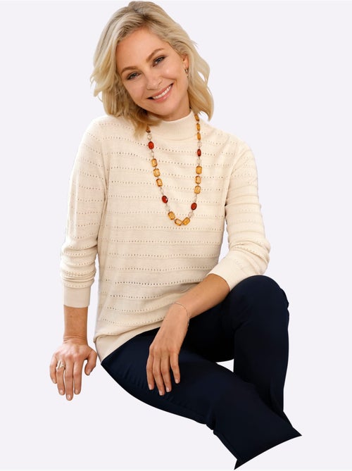 Pull à Col Montant Finitions Côtelées - Taille Standard - Witt - Kiabi Pull à Col Montant Finitions Côtelées - Taille Standard - Witt - Kiabi
