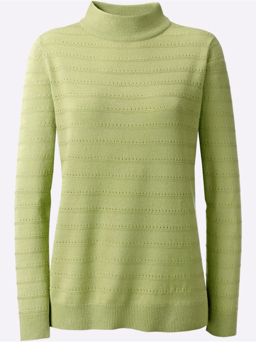 Pull à Col Montant Finitions Côtelées - Taille Standard - Witt - Kiabi Pull à Col Montant Finitions Côtelées - Taille Standard - Witt - Kiabi